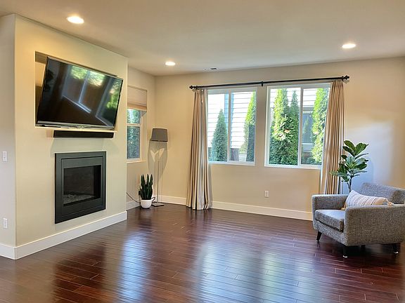 Living room with gas fireplace