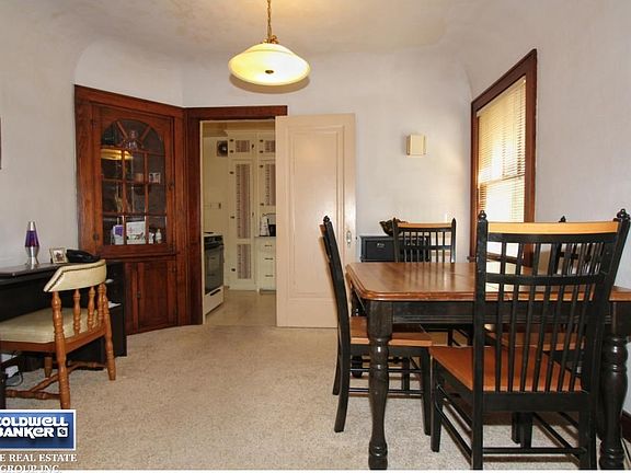 Dining area with hutch