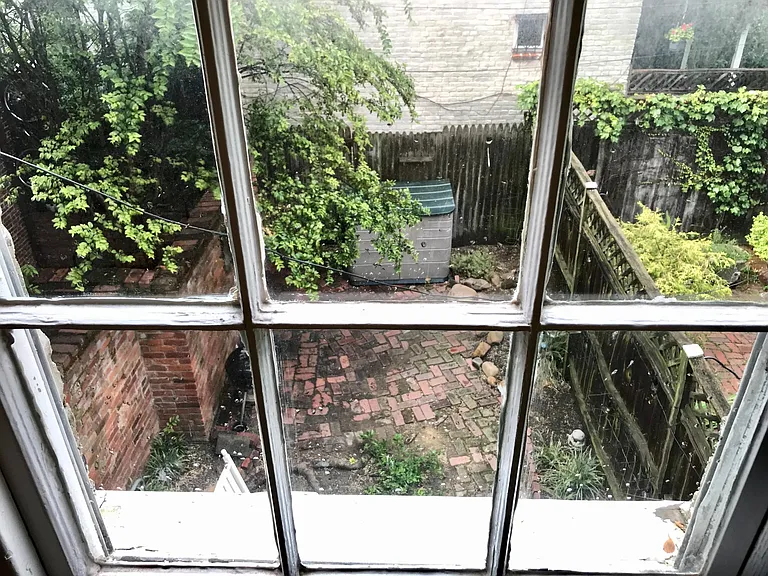 Overlooking shared back yard