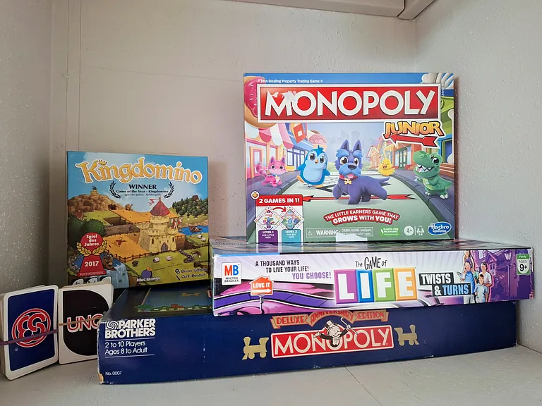 Games available in 2nd Bedroom closet
