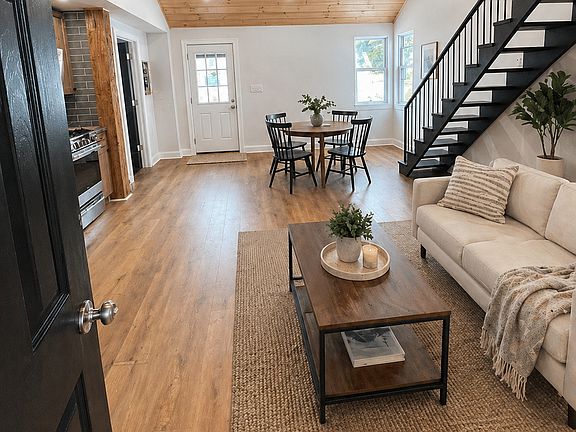 AI staged furnishings for illustrative purposes.