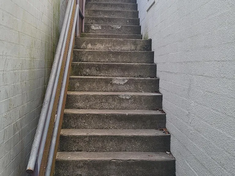 Back entrance stairs