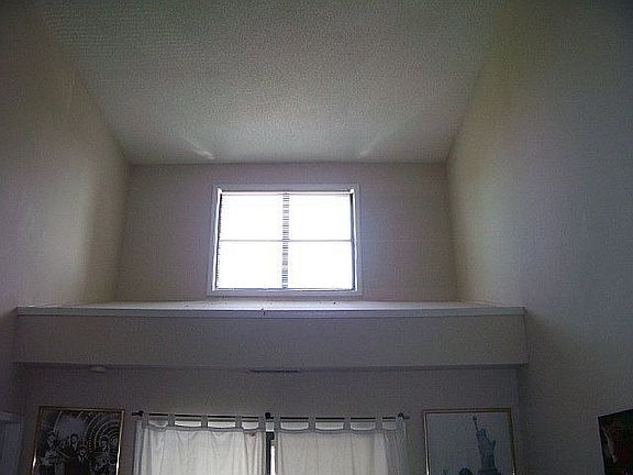 View of upper window from loft