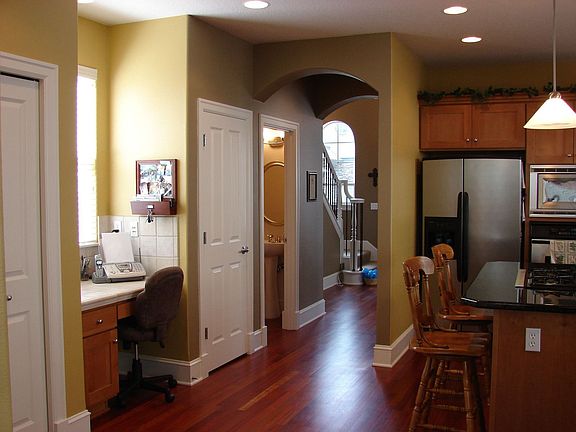 Kitchen view_2: large pantry, work desk,jacket closet,powder bath