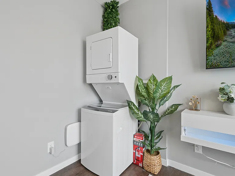 Washer and dryer available for ease and comfort.