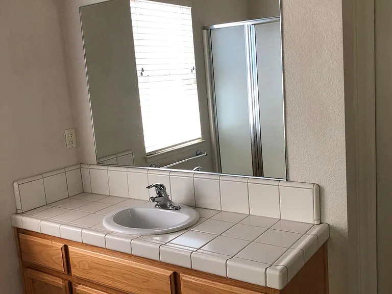 Primary bathroom sink area.