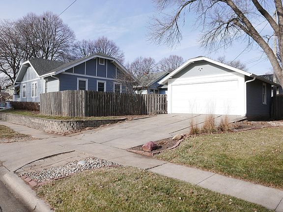 Fenced yard and 2-stall garage