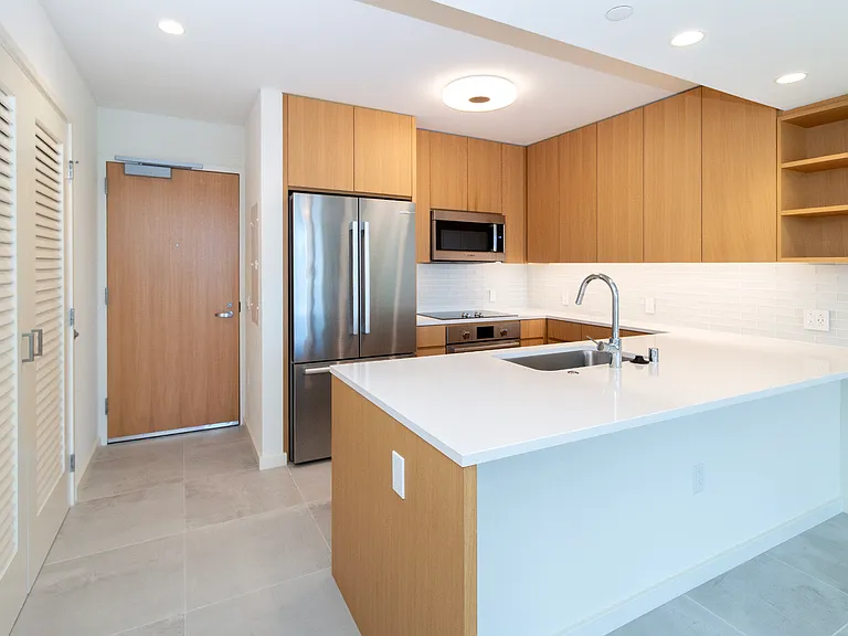 Front Door & Kitchen