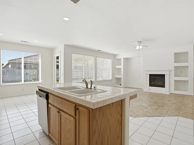 Back Family Room Kitchen View