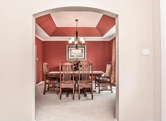 Arched doorway of the formal dining room.
