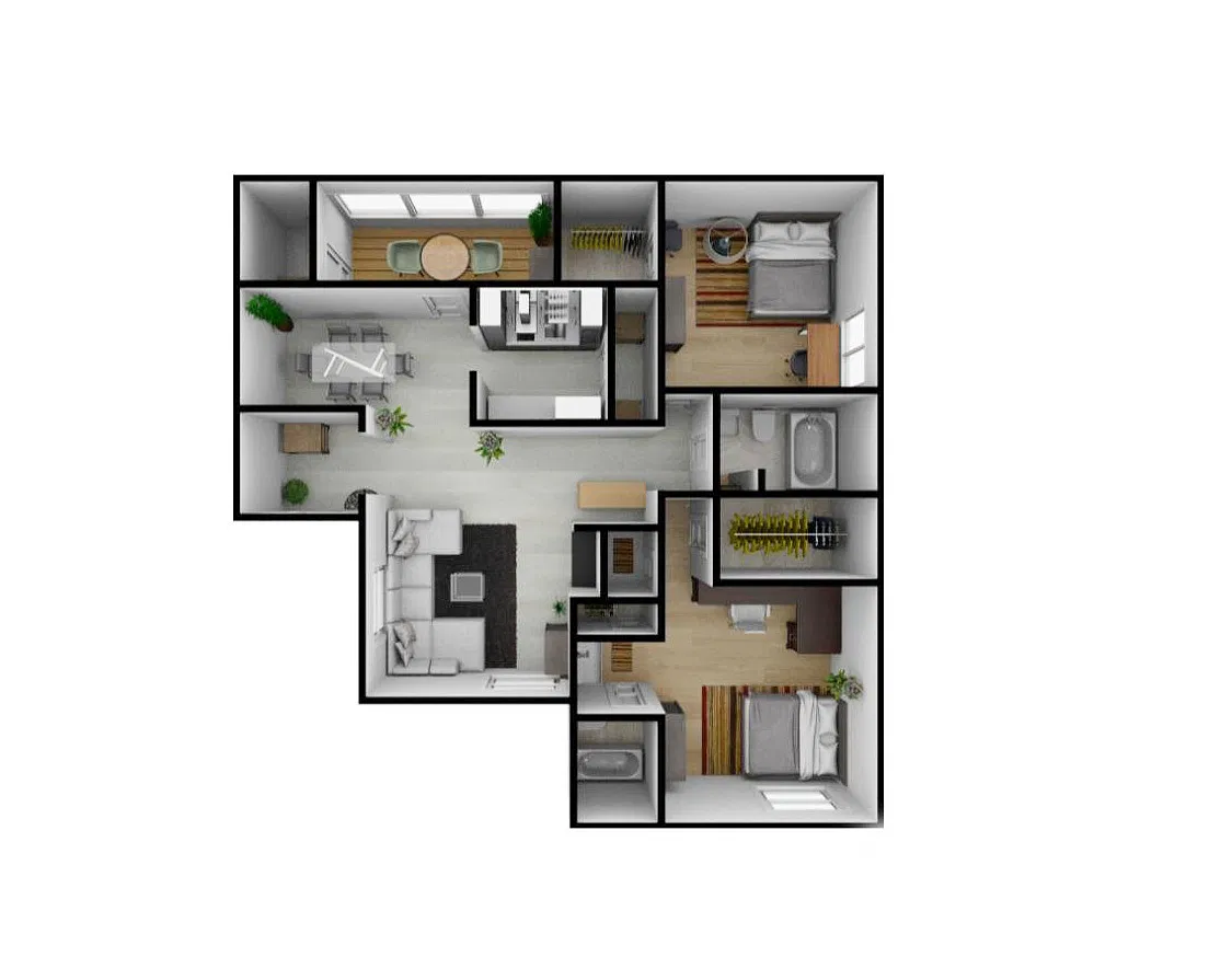 Floor plan 2X2