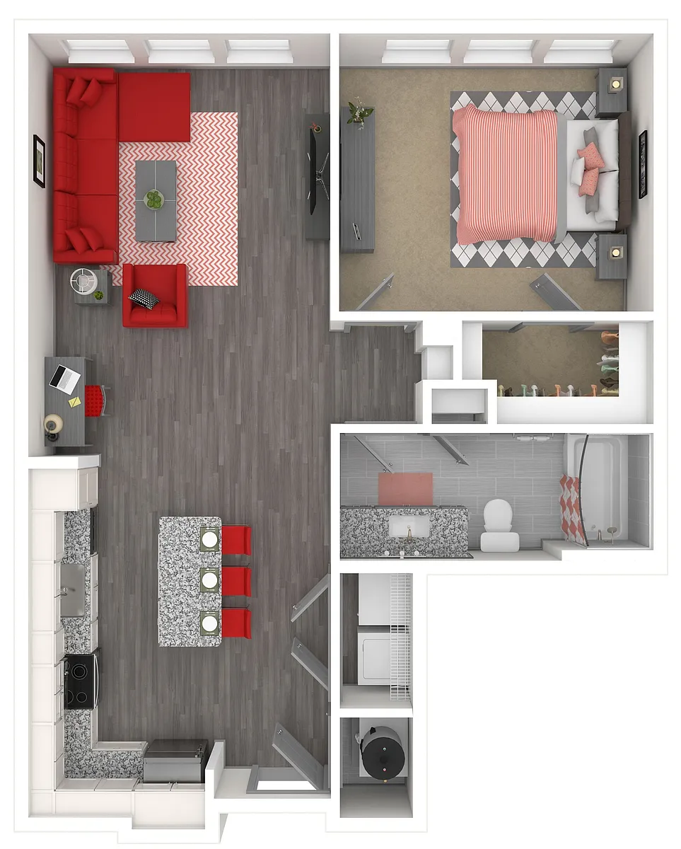 Floor plan The Jasper (A4.1) | 785 SF