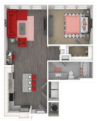 Floor plan The Jasper (A4.1) | 785 SF