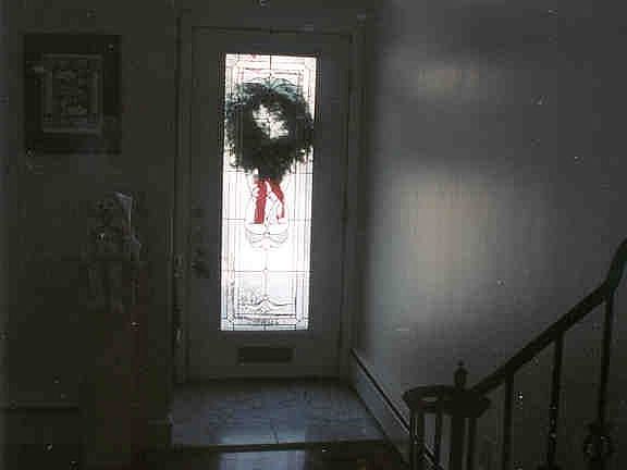 LEADED GLASS FRONT DOOR