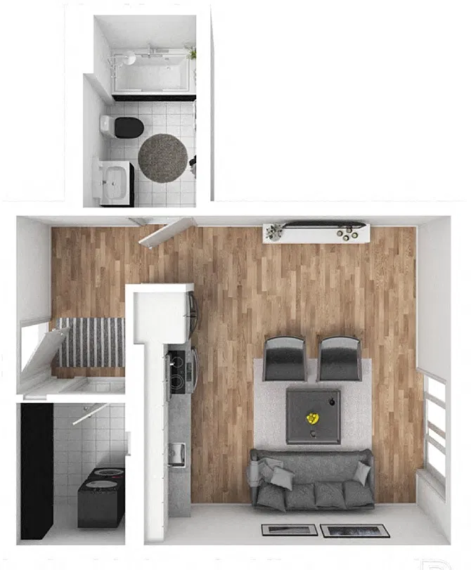 Floor plan Large Studio A.3