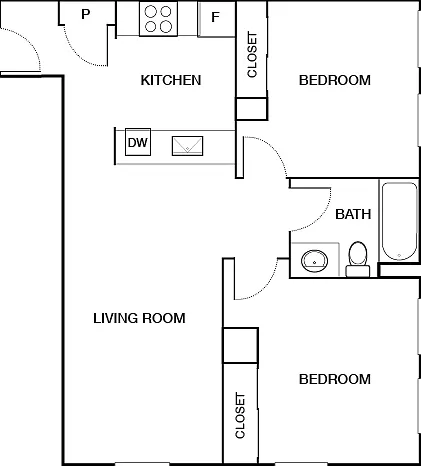 Sq. Footage varies 749-765