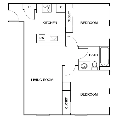 Floor plan The Curtis
