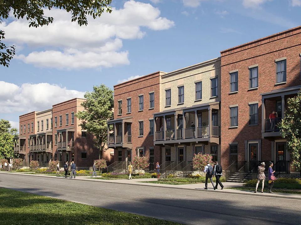 Brownstone-style residences