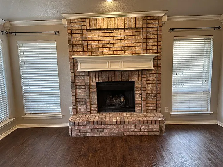 Relax and enjoy the warmth of the gas fireplace.
