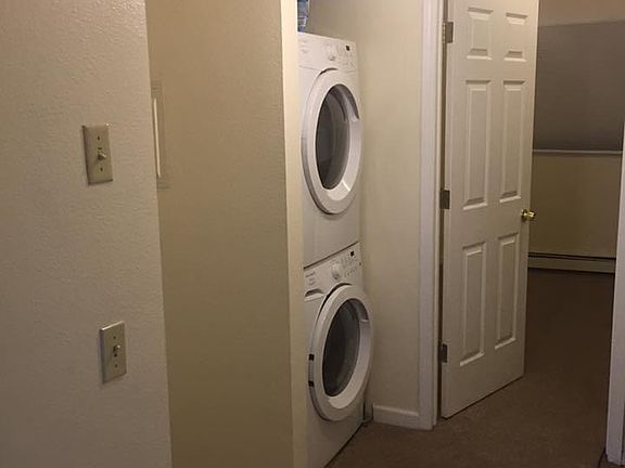 Washer and dryer in unit. Vent professionally cleaned once a year.