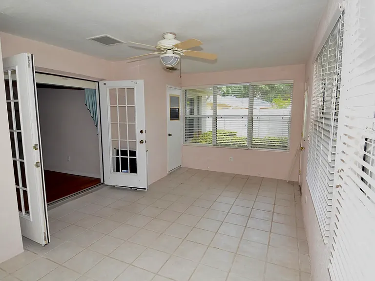 Florida room connects with family room.