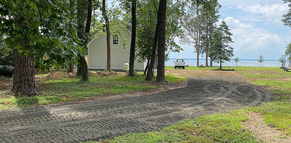 New driveway being installed