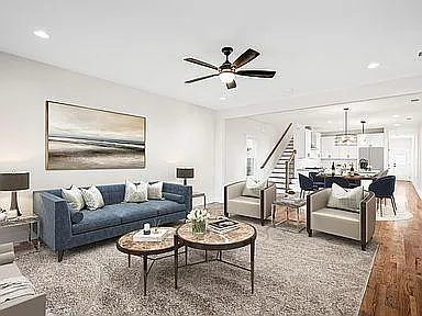 Living room with furniture
