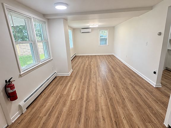 Kitchen view into living room