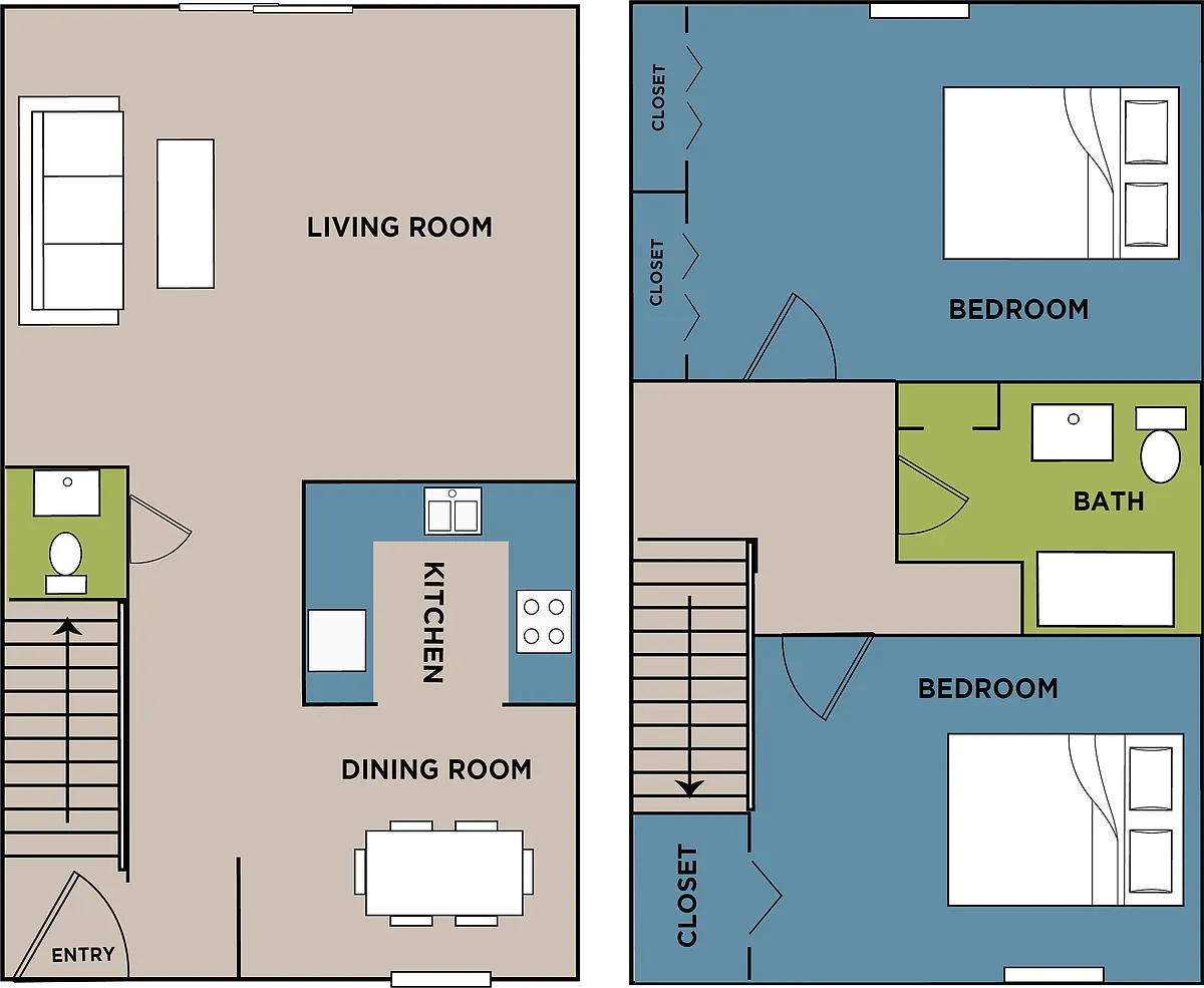 Floor plan The Birch Townhouse