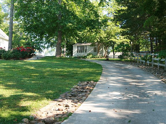 Looking up cement driveway