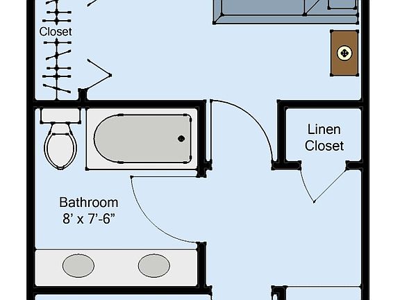 Upstairs floor plan