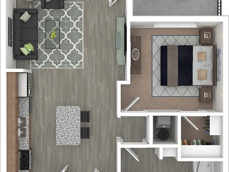 Monroe - 1 Bedroom Monroe - 1 Bedroom