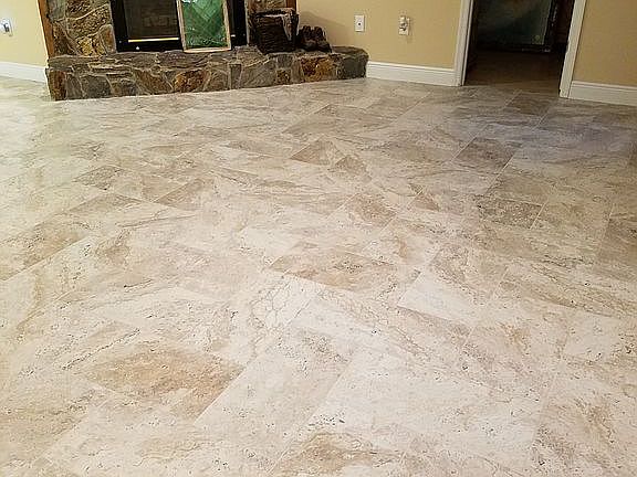 Travertine like tile