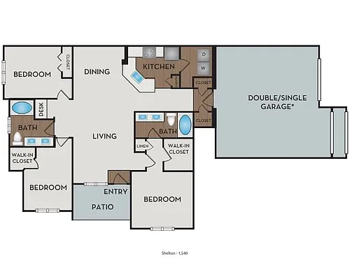 Floor plan Shelton