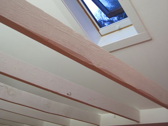 Open skylight in living room