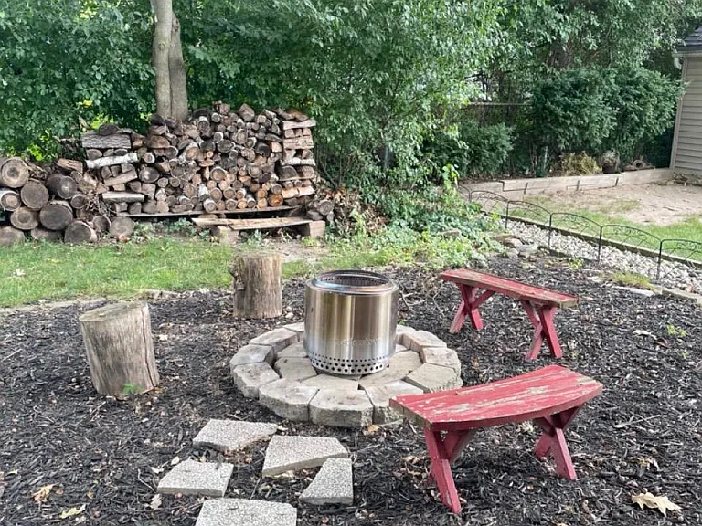backyard fire pit