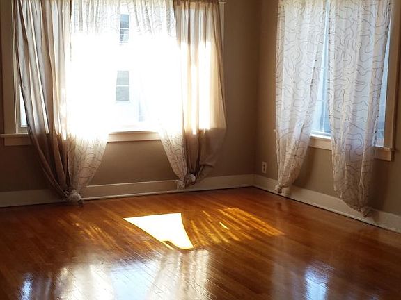 Living room with oak hard wood floor