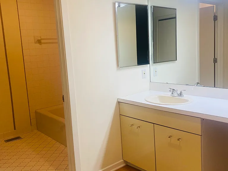 Dressing area in primary bedroom