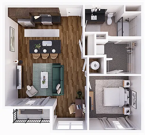Floor plan Rockpointe-1F