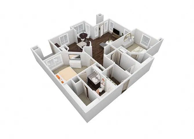 Floor plan VBH - 2X2B