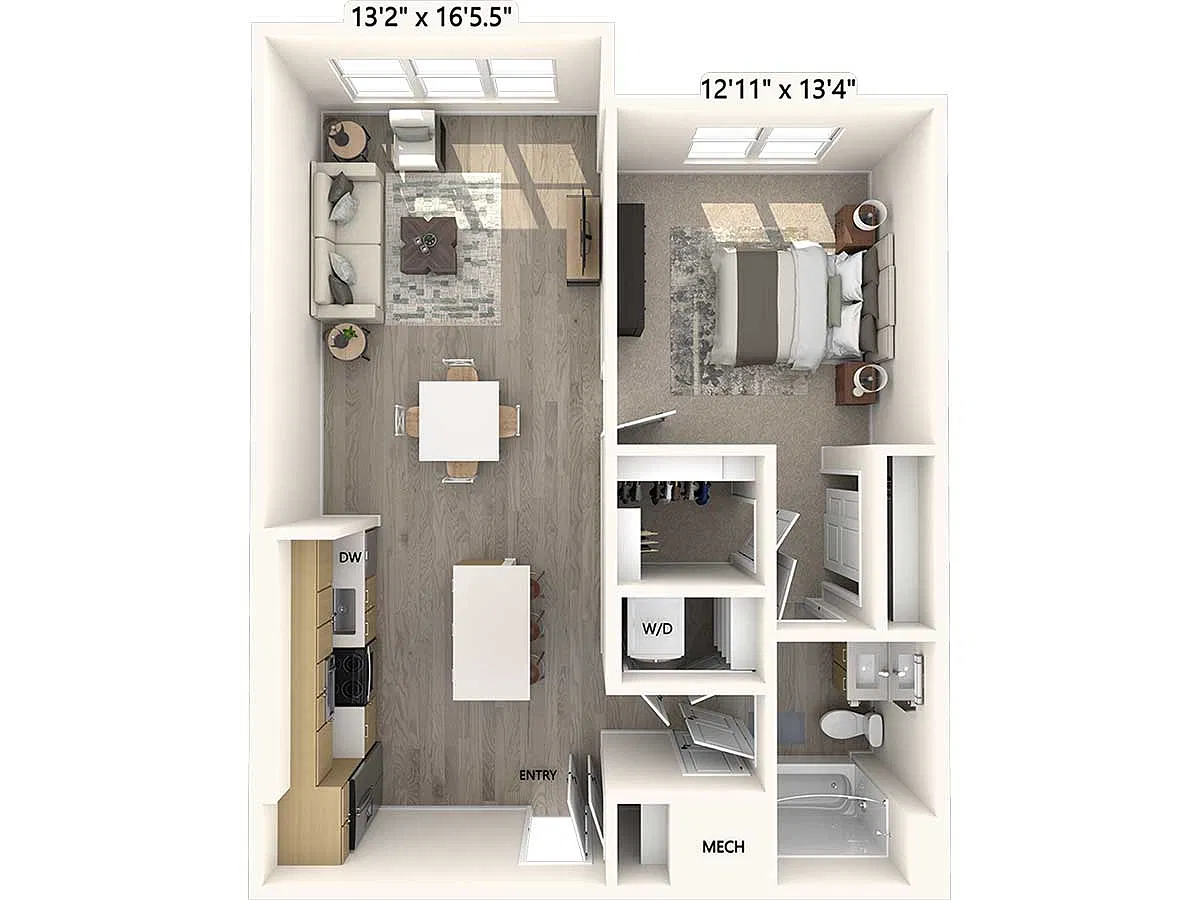 Floor plan A13