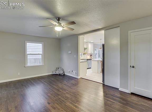 Gleaming wood floors. 