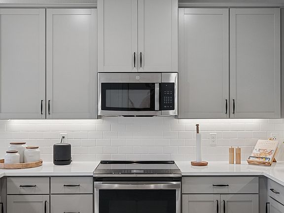 Subway tile backsplash