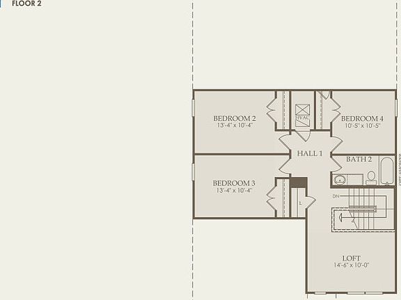 Dinero Floor Plan, Quick Move-In Home, Floor 2