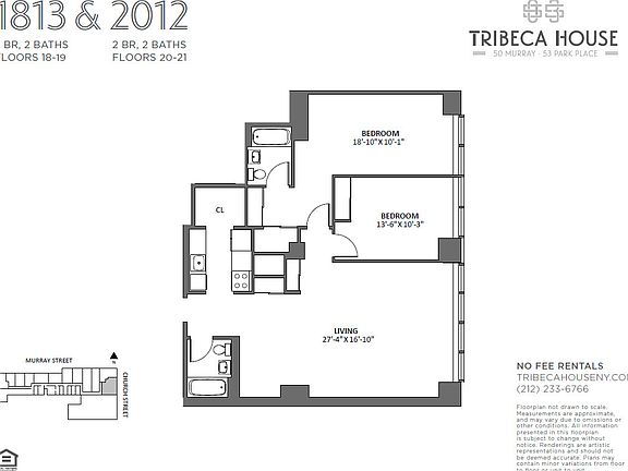 2nd image of 50 Murray St APT 1813