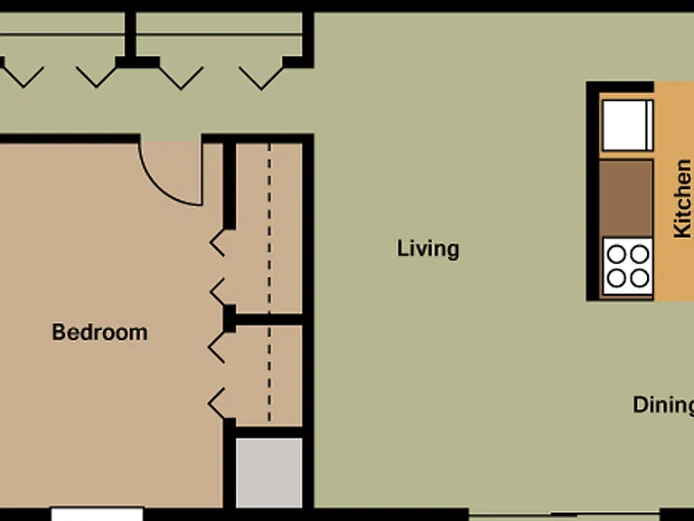 2 Bedroom Den w/Storage 2 Bedroom Den w/Storage