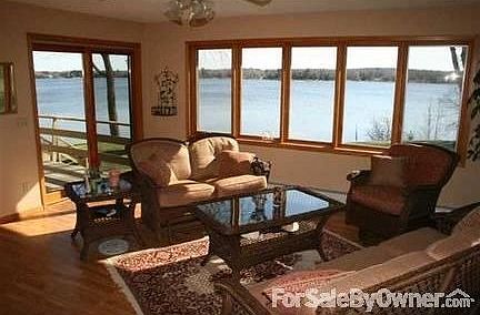 Four Season Porch with Incredible Lake Views.