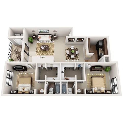 Floor plan Red Bud