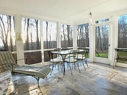 Screened Porch w/slate floor