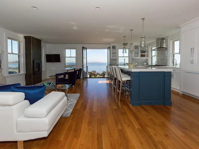 Bright, open floor plan complete with water views